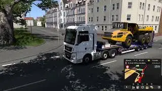 Euro truck simulator 2-  Hauling Heavy Equipment in Germany