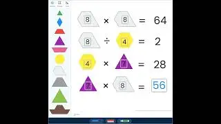 Algebraic Reasoning with Addition, Subtraction, Multiplication & Division using Digital Manipulative