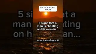 5 signs that a man is cheating on... #motivation #motivationalvideo #shorts