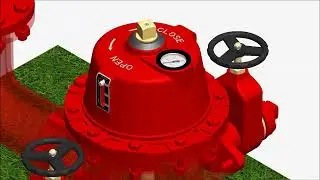 DRY BARREL HYDRANT 옥외소화전 SLH-150FG 작동