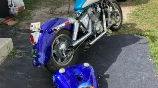 Honda shadow 1100 water pump hack save 5 hrs of time ( may need a strap)