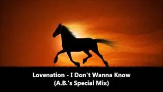 Lovenation  -  I Don't Wanna Know (A.B.'s Special Mix) 1993