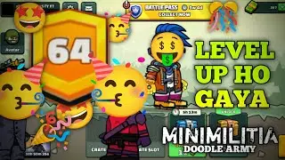 Level up ho gaya | Mini Militia| Level 63 to 64 | Level 64 done | Op gameplay| da2 |