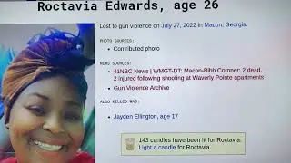 MACON, GEORGIA ROCTAVIA EDWARDS 26 GUNNED DOWN AT THE WAVERLY POINTE APARTMENTS!