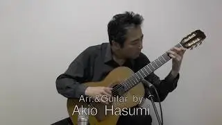 懐かしい名画『シェルブールの雨傘』をソロギターで弾いてみた！タブ譜付き譜面販売中！
