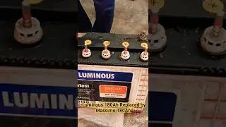 180Ah Luminous Battery Replaced by Massimo 180Ah Battery #viral #massimobatteries #battery #shorts
