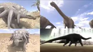 Life After Dinosaurs [2008] - Saltasaurus and Edmontonia Screen Time