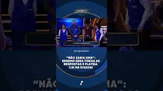 &ldquo;N&atilde;o sabia uma&rdquo;: Brenno erra TODAS as respostas e plateia cai na risada!