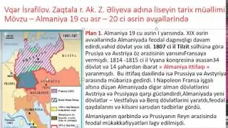 ALMANİYA XIX ƏSR - XX ƏSRİN ƏVVƏLLƏRİNDƏ