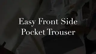 Front Side Pocket Tutorial - Easy Side Pocket for Pants - DIY side pocket step by step