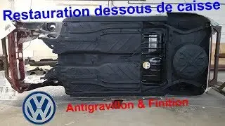 Restauration Golf 1 - Antigavillonage dessous de la caisse  - 🔧7