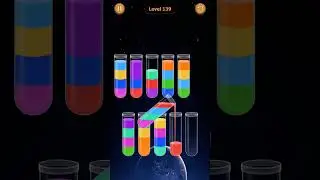Water Sort Game Level - 139 Without Boosters | Puzzle Games #entertainment #puzzle #games
