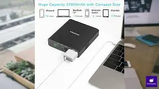 Review - AC Outlet Portable Laptop Charger (TSA-Approved), Volessence 27000mAh 130W Trave