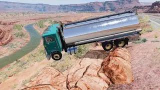 Cars vs Cliff Roads #8 - BeamNG DRIVE | Cars SL