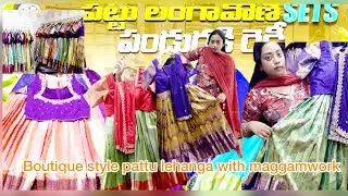 Kanchi patuu lehangas boutique style /for this sankranthi and wedding season 