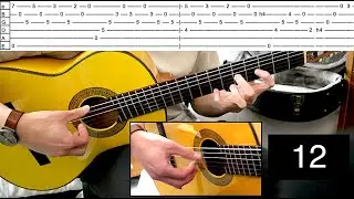Flamenco Arpeggio Falseta ~~Lesson with TABS, Beginner / Intermediate~~ (Rafael Cortes)