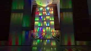 Cruise water fountain light to dark #transition #waterfall #shorts