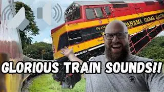ASMR Train Adventure: SOUNDS of the Panama Canal Railway!