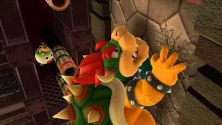 Mario Party 10 Bowser Party #495 Toadette, Luigi, Mario, Peach Chaos Castle Master Difficulty