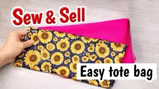 How to Make and Sell Fabric Tote Bags | Easy Sewing Project That Sells