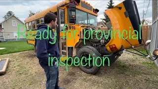 International 3800 Skoolie bus front shock replacement and engine oil pressure sensor repair