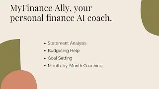 MyFinance Ally &ndash; Your Smart Money Coach