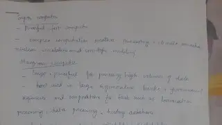 || What is Super Computer|| Important Topic || Computer Science || Part 1 || #spsc #nedadmission