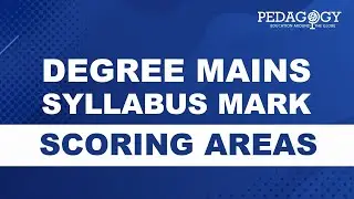 Degree Mains syllabus mark Scoring Areas