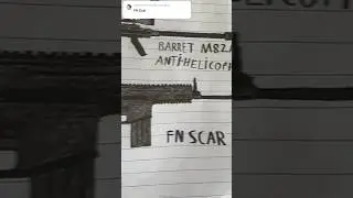 Drawing an FN SCAR #drawing #guns #art #gun