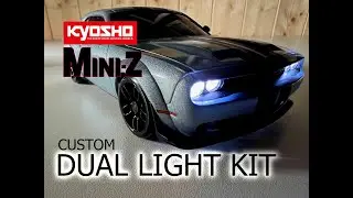 KYOSHO MINI Z DRIFT CUSTOM ДВОЙНЫЕ ФАРЫ УСТАНОВКА HELLCAT