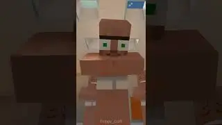 Don't Drop The Soap in Minecraft Village (Cupid villager ai cover)... #minecraft #villager #grox