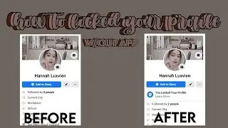 HOW TO LOCKED YOUR PROFILE W/OUT VPN
