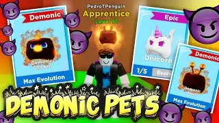 *FREE CODE AND GETTING DEMONIC PETS* | Roblox Coins Hero Simulator