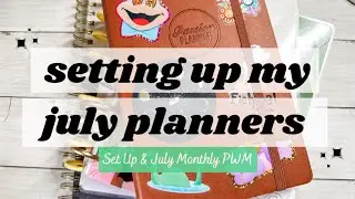 SETTING UP MY JULY 2023 PLANNERS & JULY MONTHLY PLAN WITH ME - Mid Year Planner Reset