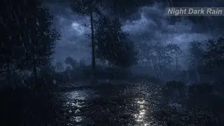 Rain, Shadows, and Silence on a Road After Midnight 🌧️ No Ads | Deep Sleep