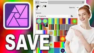 Quickly Save Gradient Swatches In Affinity Photo | How To | #affinityphoto
