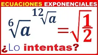 ✔ ¿Lo intentas? Ecuación EXPONENCIAL Excepcional 👋