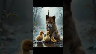 Dog Saves Lost Duckling and Guides It Home #heartwarmingrescue #doglover #specialdogs #LostDuckling