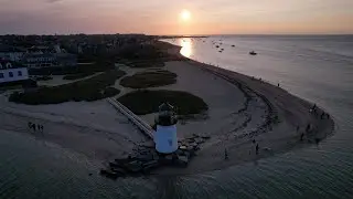 Sneak Peek of our home for the summer, Nantucket :) #dronevideo #drone #nantucket #lighthouse