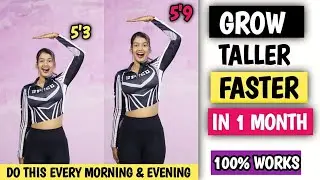 Grow taller faster in 1 Month | Height increase exercise | Height kaise badhaye | Fitness Journey