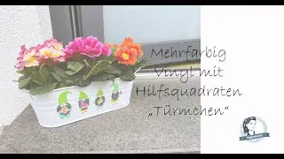 Mehrfarbig Vinyl mit Hilfsquadraten