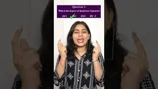 MCQs | Quadratic Equations | Class10th Algebra | #shorts #shortvideo #short #shortsvideo