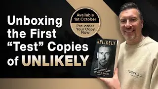 Unboxing the first test copies of my memoir, UNLIKELY.