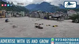 #Present condition of Rangpo IBM, Sikkim  due to Cloudburst