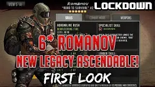 TWD RTS: New Legacy Ascendable, 6* Romanov - First Look - The Walking Dead: Road to Survival