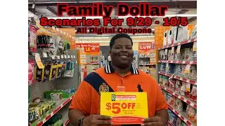 Family Dollar Scenarios For  $5 off $25 Coupon 9/29 - 10/5 - All Digital Coupons