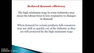 Government failure 1 - The minimum wage