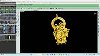 Radha Krishna Gold Pendent With Diamonds