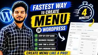 Fastest Way to Create Menu in WordPress | Custom Menu Setup Tutorial