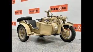 1941 Zundapp KS750 Motorcycle with Sidecar - Social Media Edit